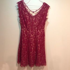 Burgundy sweetheart Altard State Dress